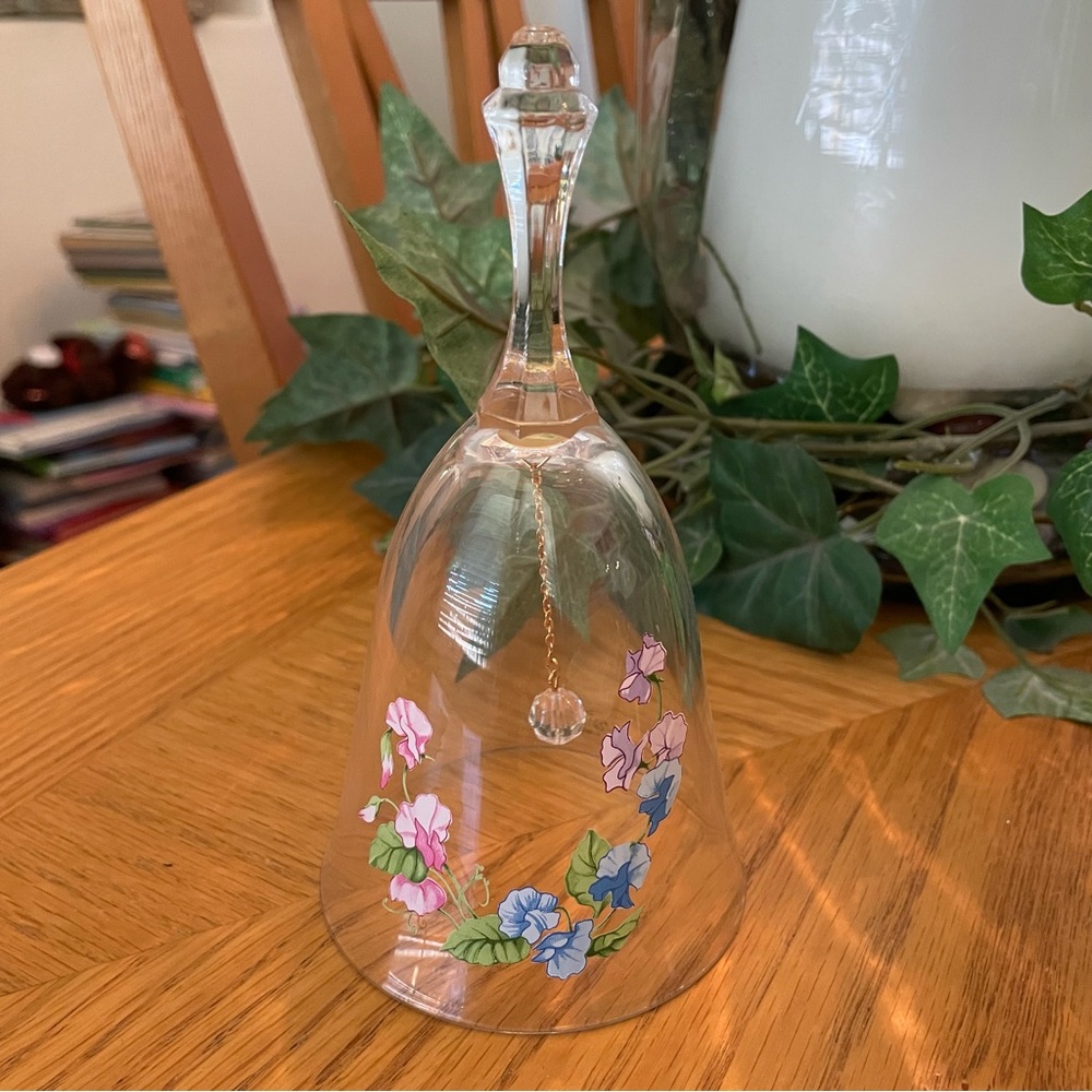 Vintage Avon Glass Flower Bell
